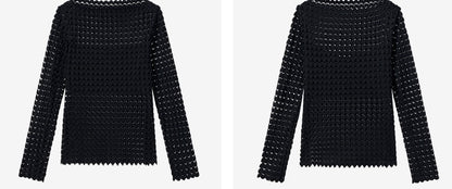 COMME MOI  women's sexy cut-out shoulder top - LILLIAN.