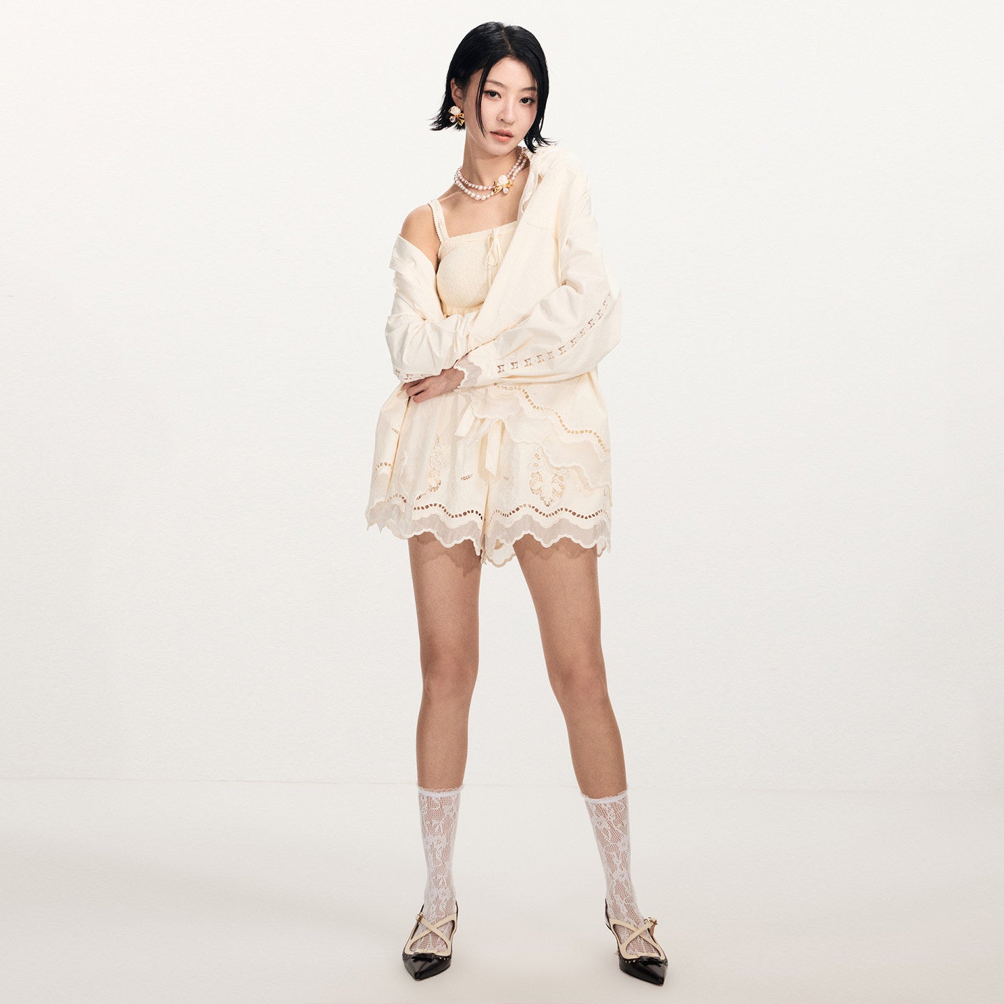 FAME Wavy Knitted Camisole - BRYCE
