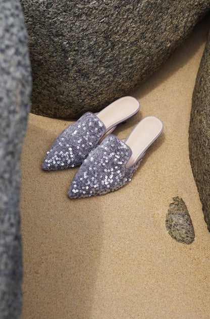 B-FEI pointed toe half slipper-RENG.