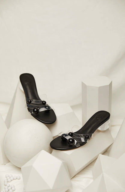 B-FEI Women's Shoes Transparent One-Strap Sandals-PLOH.