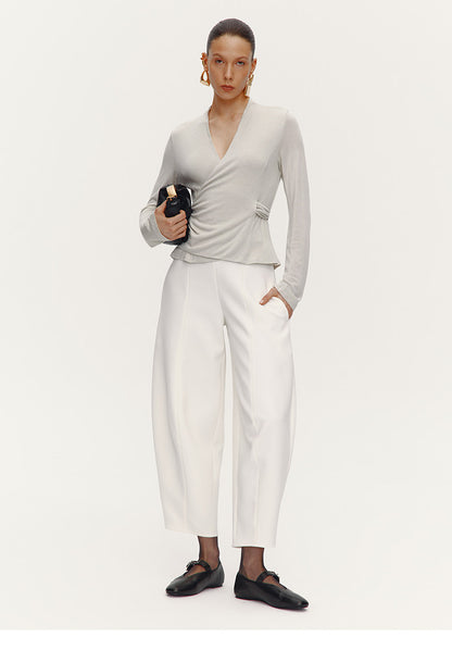 ATELIER MISS LU [After the Drama] New Artistic Scimitar Silhouette Pants - GRAT.