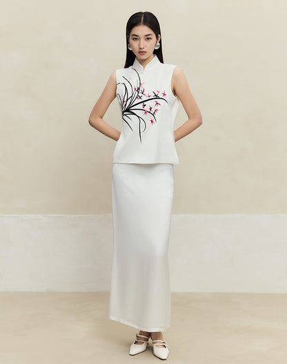 HECO Handmade Bead T-shirt Top Skirt Set - sins.