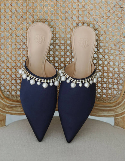 B-FEI women's handmade rhinestone pointed toe flat shoes-ELDON.