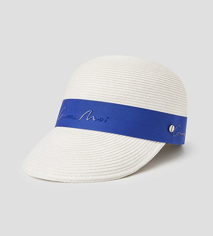 COMME MOI summer logo webbing cap visor - LILY.