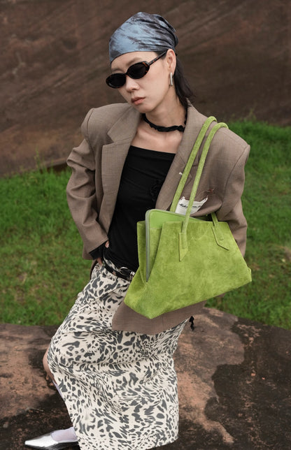 IUBALLET Free Growth: New large-capacity tote leather shoulder bag - MUSIC.