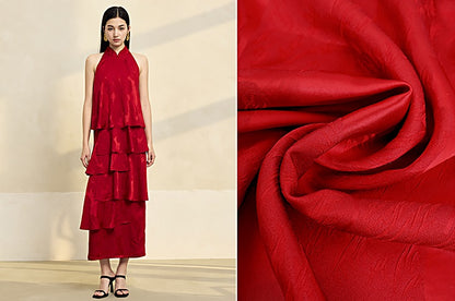 HECO acetate layers sleeveless halterneck dress Women - PRAISES.