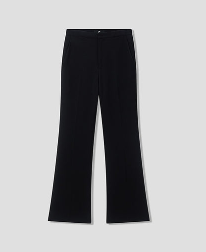 COMME MOI Lu Yan designer's new women's classic black slim acetic bell bottoms - GREAT.