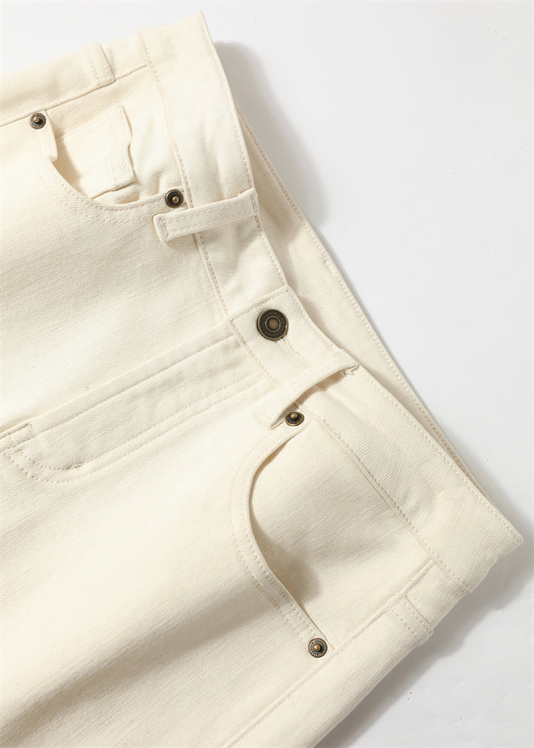 PIAOIN Cashmere Waxy Velvet Thickened Women's Jeans Versatile Slim Pants-CENA