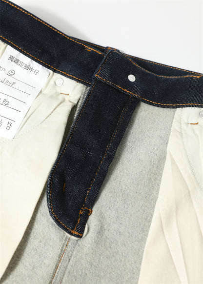 PIAOIN Cashmere Waxy Velvet Thickened Women's Jeans Versatile Slim Pants-CENA