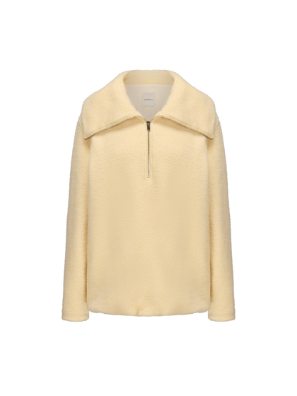 ATELIER MISS LU silhouette style with large lapels loose sweatshirt - SHEA.