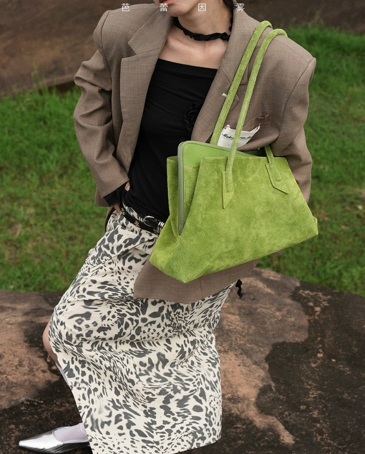 IUBALLET Free Growth: New large-capacity tote leather shoulder bag - MUSIC.