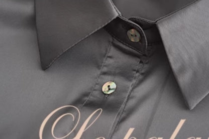 Le Palais Vintage Elegant Grey High Waist Short Skirt-LAAL.