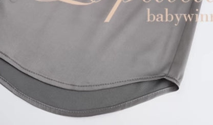 Le Palais Vintage Elegant Grey High Waist Short Skirt-LAAL.