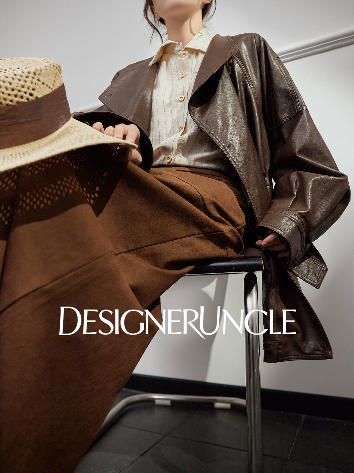 DGU "Daise" black motorcycle leather jacket - CONG.