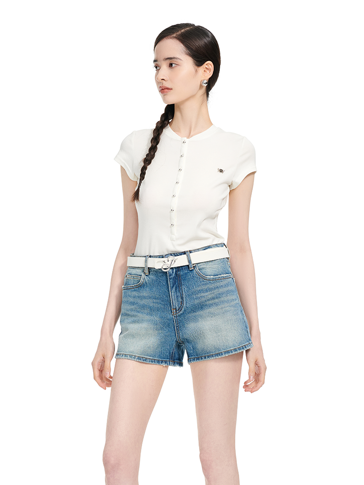 YES BY YESIR | Ye Qians Deconstructed High-Elastic T-Shirt - MARISSA