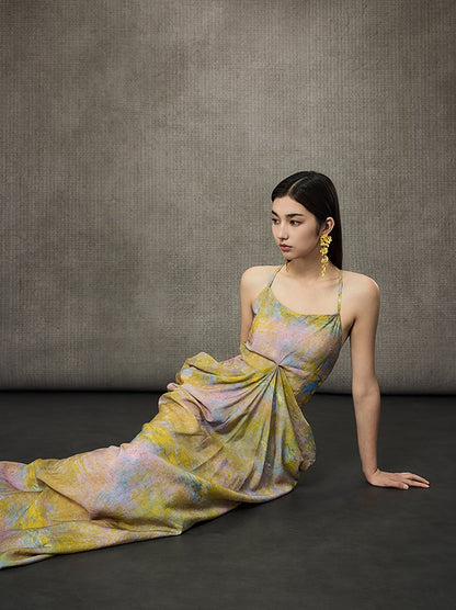 HECO Stacked Layered Midi Long Slip Dress  - KING.