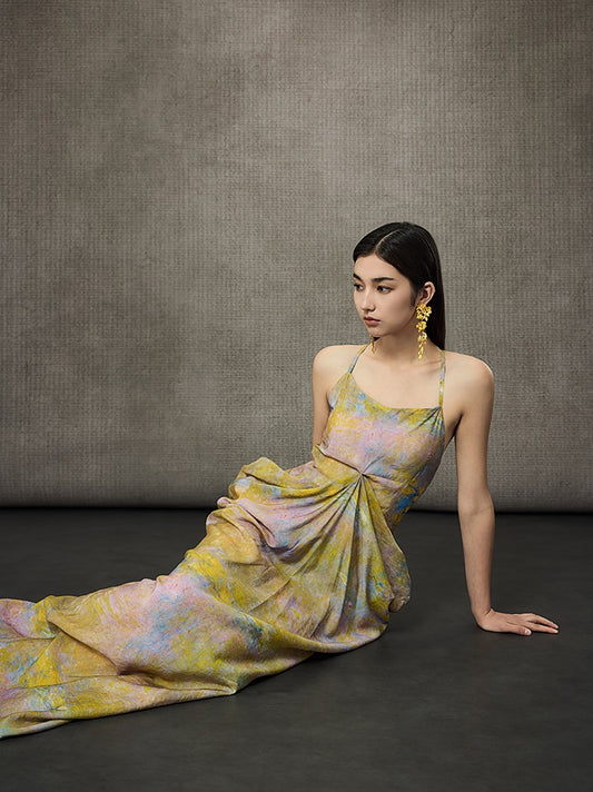 HECO Stacked Layered Midi Long Slip Dress  - KING.