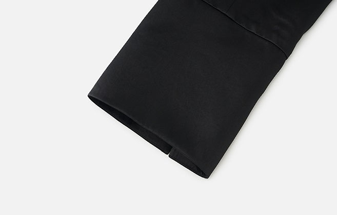 ZHUCHONGYUN minimalist placket short flared sleeve mandarin top-CHUNG.