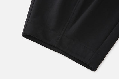 ZHUCHONGYUN Winter Black Loose Straight Cotton Trousers--EMIYA.