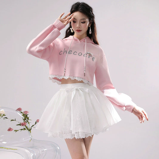 CHECOCRE  Elegant Stubble Age-Reducing Sweet Girl Suit Skirt -  TREATED