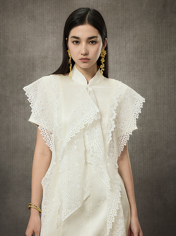 HECO Summer Layer Lace Short Dress - LIVING.