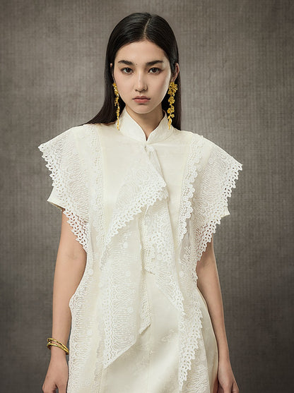 HECO Summer Layer Lace Short Dress - LIVING.