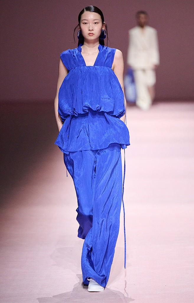 COMME MOI women's high-waisted wide-leg pants-THADUS.