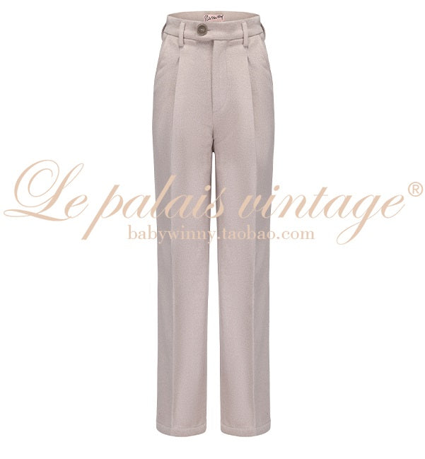 Le Palais Vintage  fur coat woolen trousers-DIOR