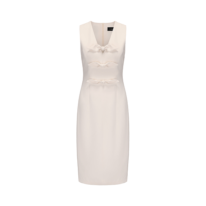 ATELIER MISS LU Ribbon Receiver Waist Sleeveless Dress - CRAIG.