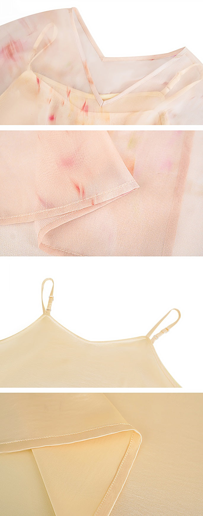 HECO Chinese Resort Style Flowing V-neck Dress - STONE.