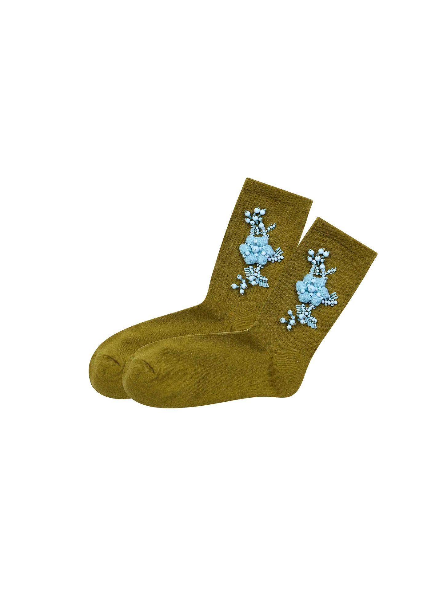 FAME three-dimensional beaded contrasting socks - NATHANIEL