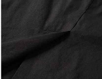 COMME MOI  summer women's black slit hip fishtail skirt - HARLEM.