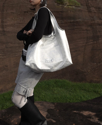 IUBALLET Relaxism New Lace One Shoulder Crossbody Large Capacity Tote Bag - APOCALYPSE ?