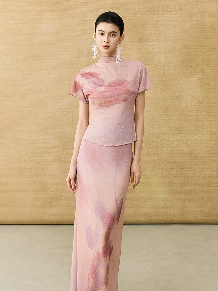 HECO Chinese Gradient Smudge T-Shirt - INIT.