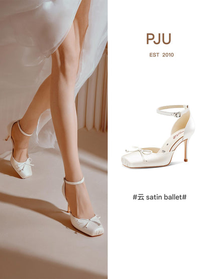 PJJUU French white stunning shoes - SWORDS.