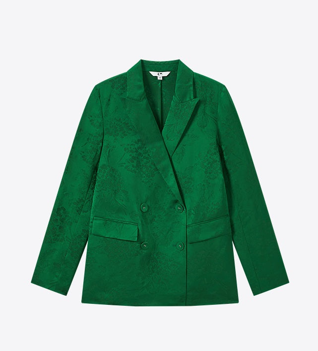 COMME MOI Lv Yan Designer Spring Women's Double-Breasted Suit &Suspender - AUTUMN.