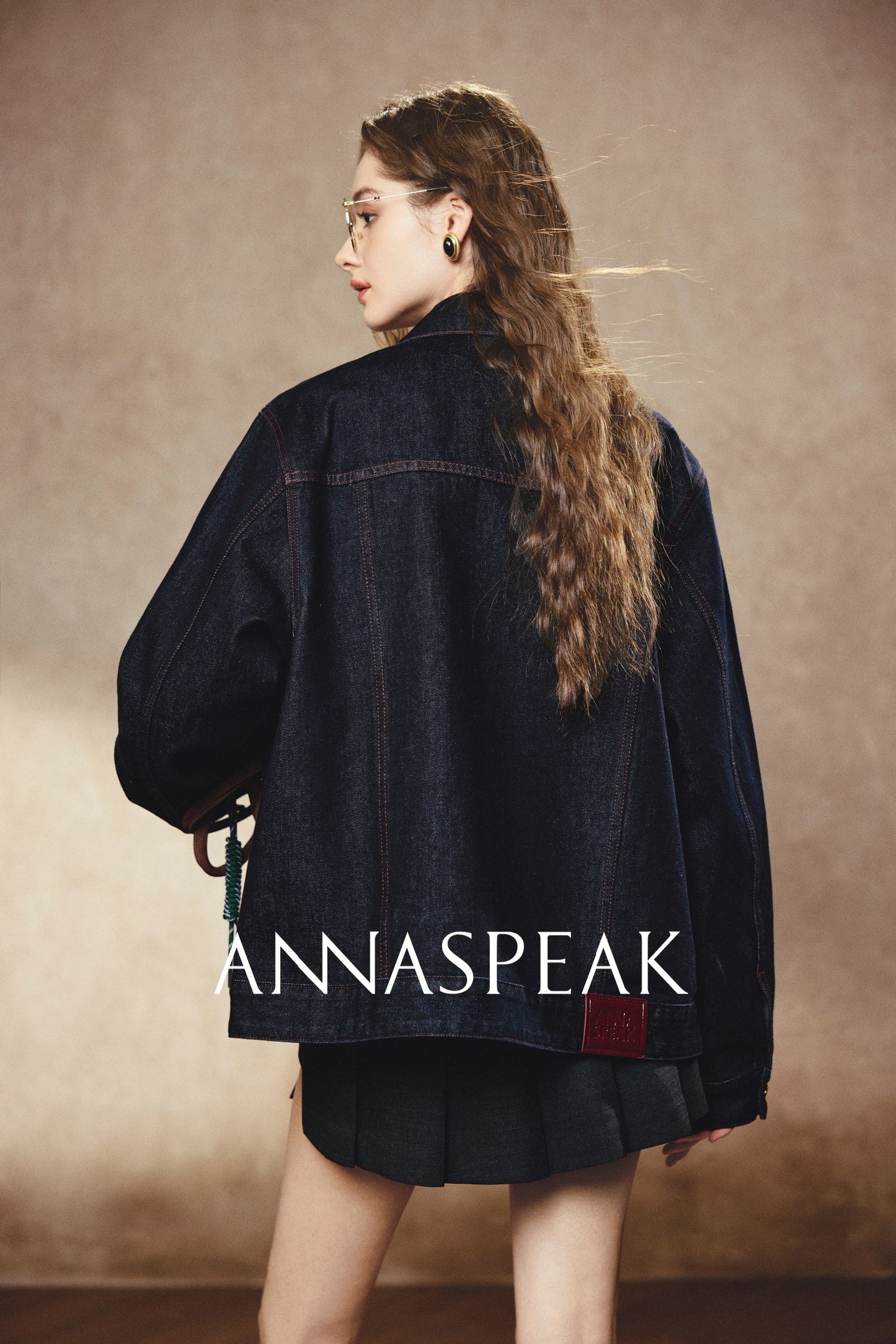 ANNASPEAK starfish denim silhouette denim jacket-SARE.