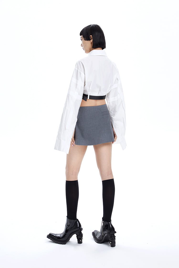 TINY IN ultra-short with large sleeves women's top -LULU.