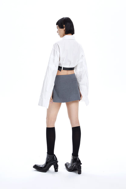 TINY IN ultra-short with large sleeves women's top -LULU.