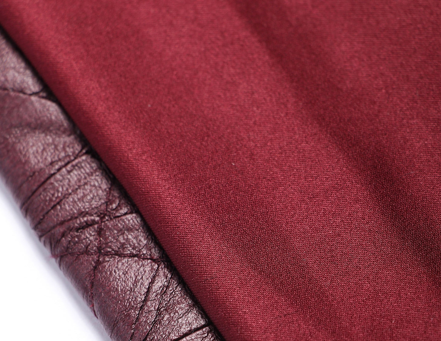 WANGXO | Raw Sheepskin-Pressed Leather High-Waisted Quilted Mini Skirt -TESA.