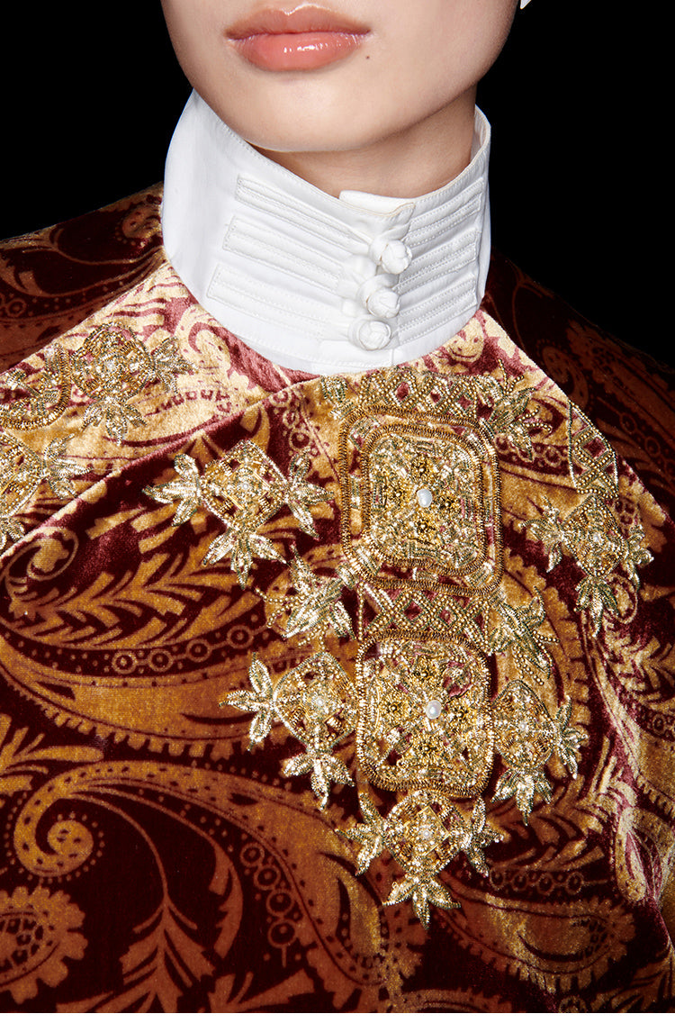 M essential Mackay designer embroidery oversized shirt pants set - calm.