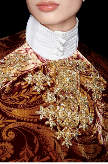 M essential Mackay designer embroidery oversized shirt pants set - calm.