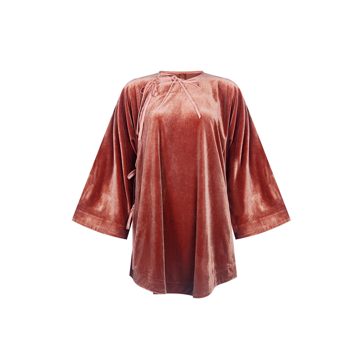 TUYUE  velvet lace-up top- FRED