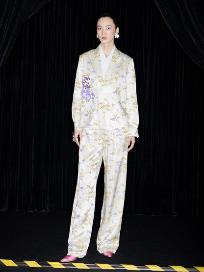 M essential Mackay designer embroidered folded shirt Pant suit - Muli.