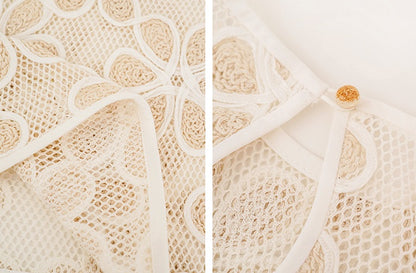 HECO Chinese three-dimensional embroidered dress two-piece dress - SQUIRM.