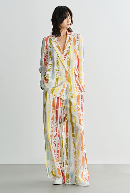 COMME MOI Lv Yan designer summer women's high-waisted wide-leg pants - TYE.