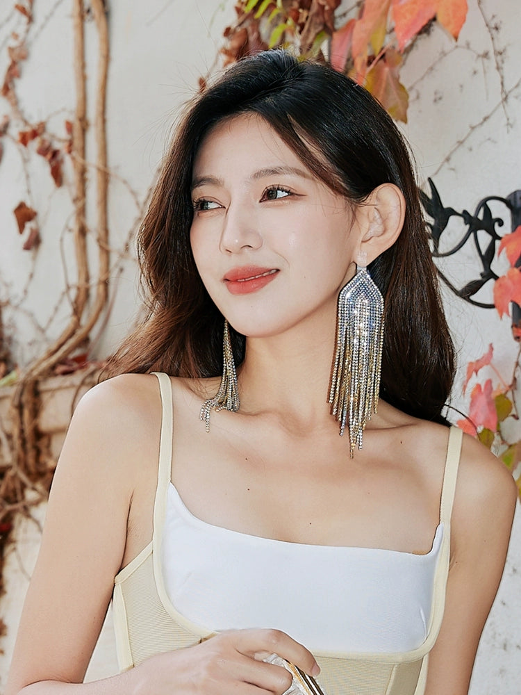 DOLLY High End Blue Diamond Earring-JUA