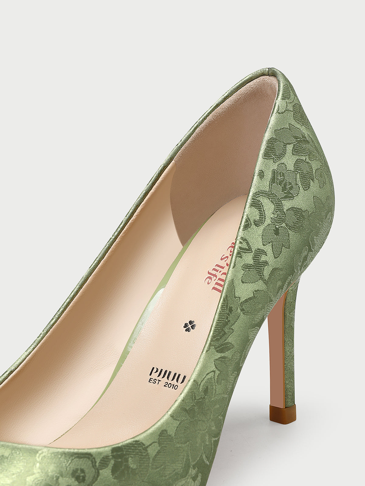 Pjjuu Green Stiletto Heels pump - WORSHIP
