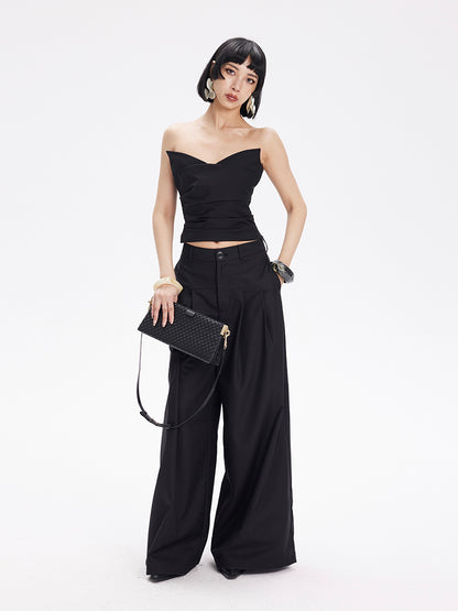 TINY IN cat ear three-dimensional pleated halter neck sling - BANG