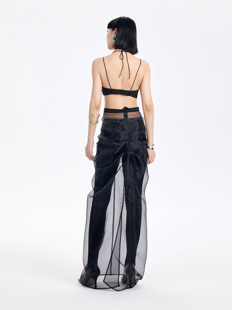 TINY IN thai halter neck deep v strap bra- ARON